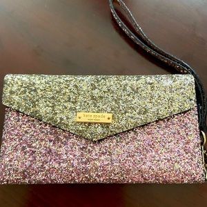 Kate Spade glitter iPhone 7 wristlet wallet